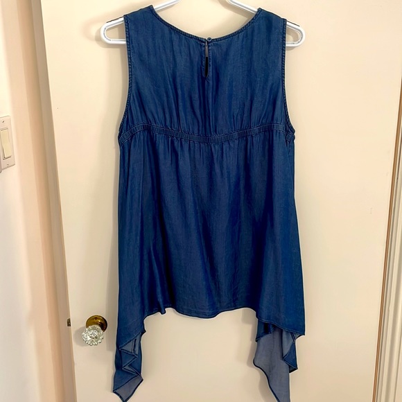 Halston Denim Top - Picture 2 of 2